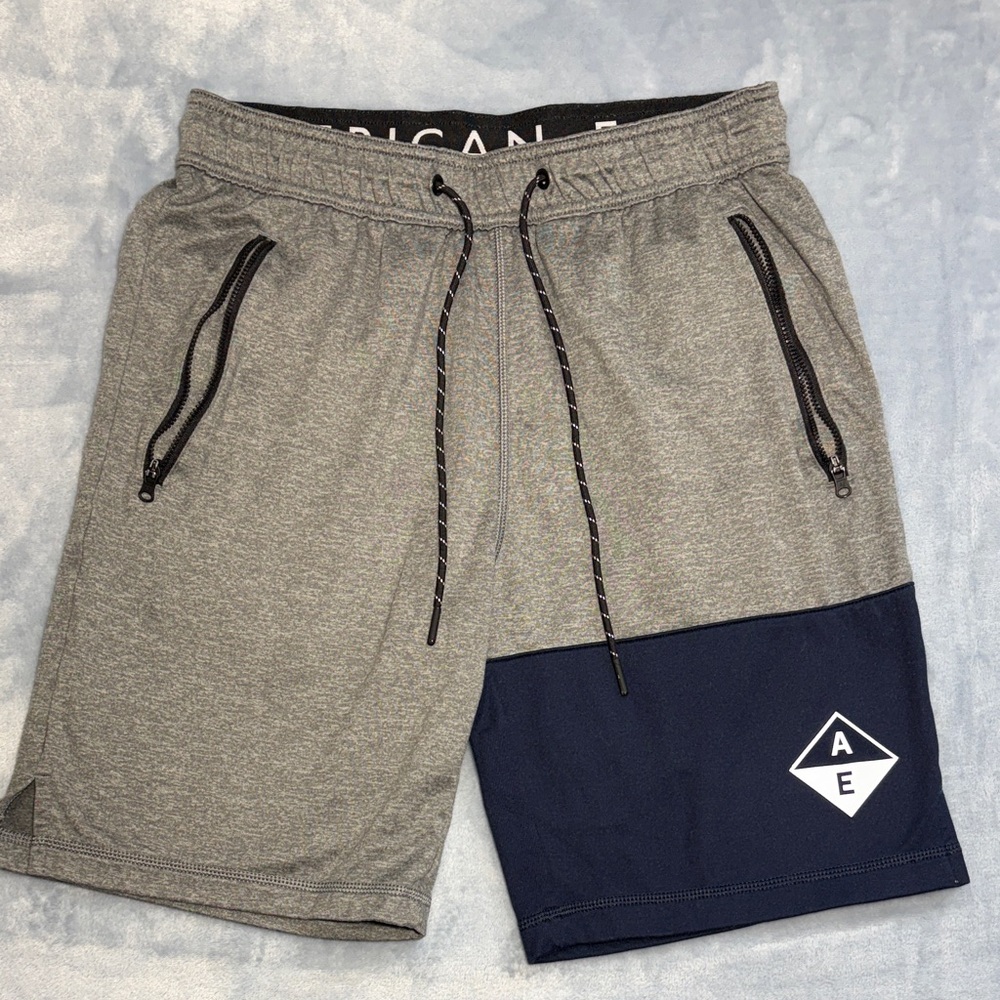 American Eagle Outfitters Athletic Gray and Navy Shorts